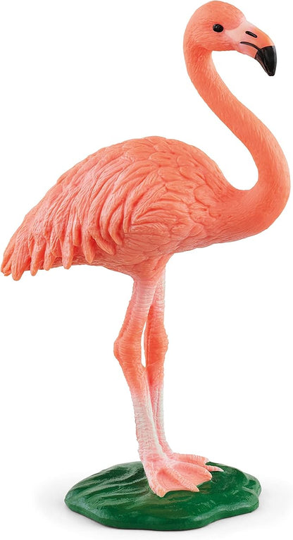 Schleich Wild Life, Bird Animal Toys for Boys and Girls 3 and Above, Pink Flamingo Toy Figurine