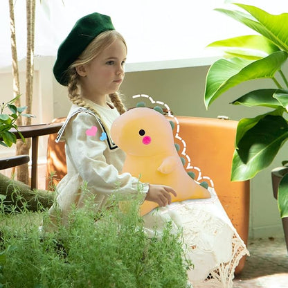 Cute Dinosaur Plush Toys Fat Dinosaur Stuffed Animals Toys Dolls, Dinosaur Plush Toy Soft Stuffed Animal Dino Plushies Doll Cute Birthday Gifts for Kids Girls Boys (Yellow,23in)