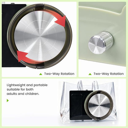 iMeshbean Pottery Wheel Machine Knob Controls Speed, 6" Turntable Two-Way Rotation Clay Wheel, DIY Mini Pottery Wheel Kit for Kids and Beginners Adults