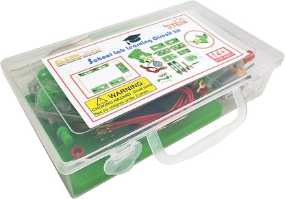 EUDAX Physics Science Lab Learning Circuit kit,Electricity Experiment Set,Building Circuits for Kids Junior Senior High School Students (Upgrade kit)