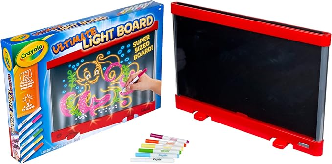Crayola Ultimate Light Board (Red), Kids Light-Up Tracing Pad, Kids Toys, Gift for Boys & Girls, Drawing Light Box, Ages 6+ [Amazon Exclusive]