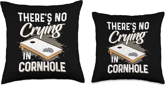 Cornhole Gifts for Men, Women & Kids Funny Board Bean Bags Cornhole Player Throw Pillow, 18x18, Multicolor