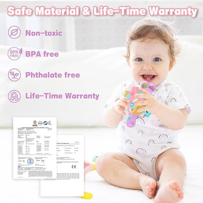 SOONYANG Montessori Toys for 1 Year Old Girl, Toddler Toys Travel Activities Busy Board Cube for 1 Year Old Girl Gifts, Sensory Toys for Baby Gifts, Learning Fine Motor Skills Toddler Girl Toys