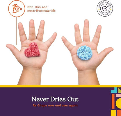 Special Supplies Fun Foam Modeling Foam Beads Play Kit, Children’s Educational Clay for Arts Crafts Kindergarten, Preschool Kids Toys Develop Creativity, Motor Skills (10-Pack)