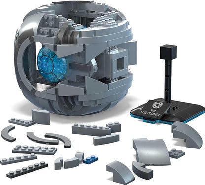 MEGA Halo Model Replica Building Toy, 343 Guilty Spark with 609 Pieces, Lights & Sounds, Build & Display Set for Collectors, Gift Ideas for Adults