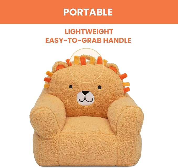 Delta Children Lion Cozee Buddy Chair, Orange