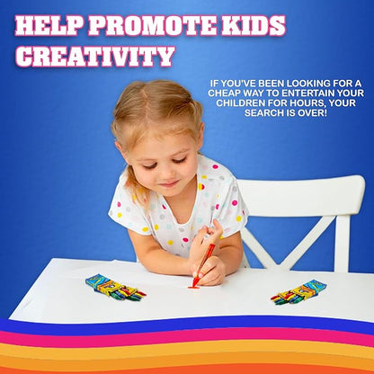 Bedwina Bulk Crayons - 288 Crayons - (Case of 72 4-Packs) Premium Coloring Colors for Kids and Toddlers, Non-Toxic, for Party Favors, Restaurants, Prizes, Goody Bags, Stocking Stuffers