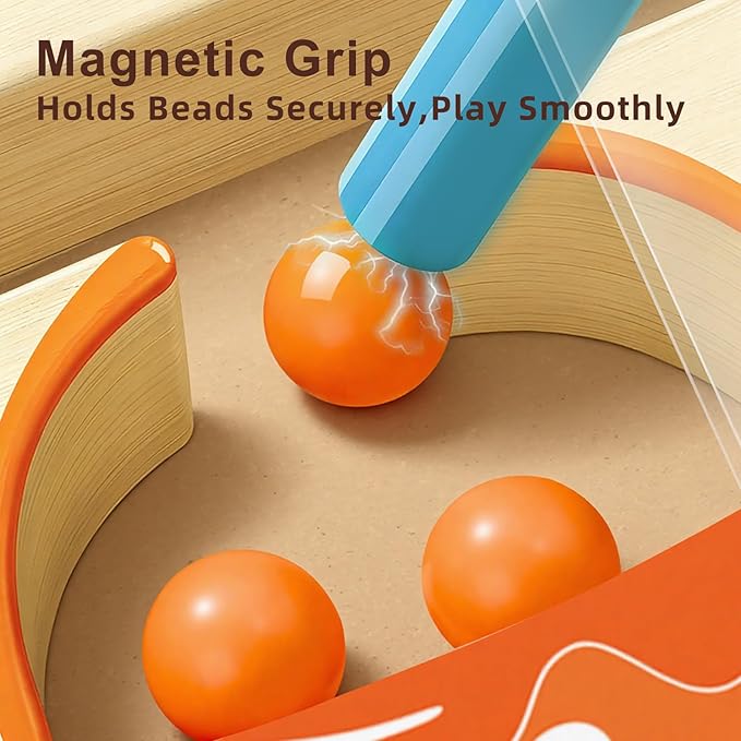Magnetic Color and Number Maze - Montessori Puzzle Board for Toddlers Ages 3-5, Sorting & Counting Matching Games, Fine Motor Skills Toy , Wooden Preschool Learning Activities for Kids, Easter Gifts