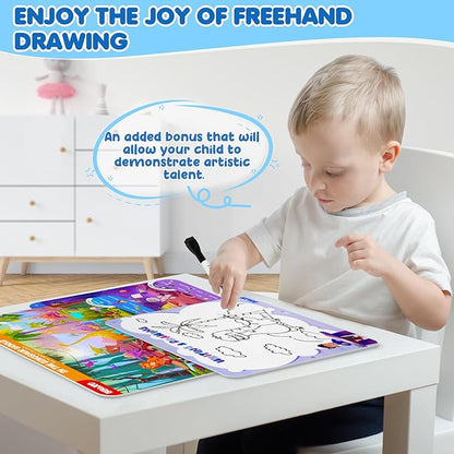 Preschool Learning Activities Search and Find Books, Travel Game for Road Trip Car Airplane, Busy Book Activity Books Birthday Gifts for Kids Ages 3-8