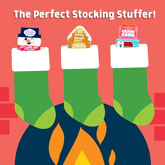 Chuckle & Roar - Grand Sand Holiday Present - Tactile Arts and Crafts - Sensory and Fidget Fun - Great for Toddlers - Stocking Stuffer Giftt