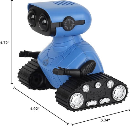 Hamourd Robot Toys for Boys Girls, Rechargeable Remote Control Emo Robots with Auto-Demonstration, Flexible Head & Arms, Dance Moves, Music, Shining LED Eyes for 5+ Years Old Kids