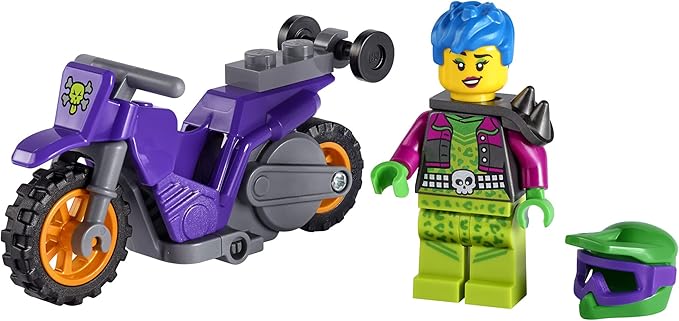 LEGO City Wheelie Stunt Bike 60296 Building Kit (14 Pieces)