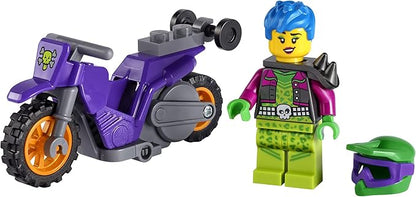 LEGO City Wheelie Stunt Bike 60296 Building Kit (14 Pieces)