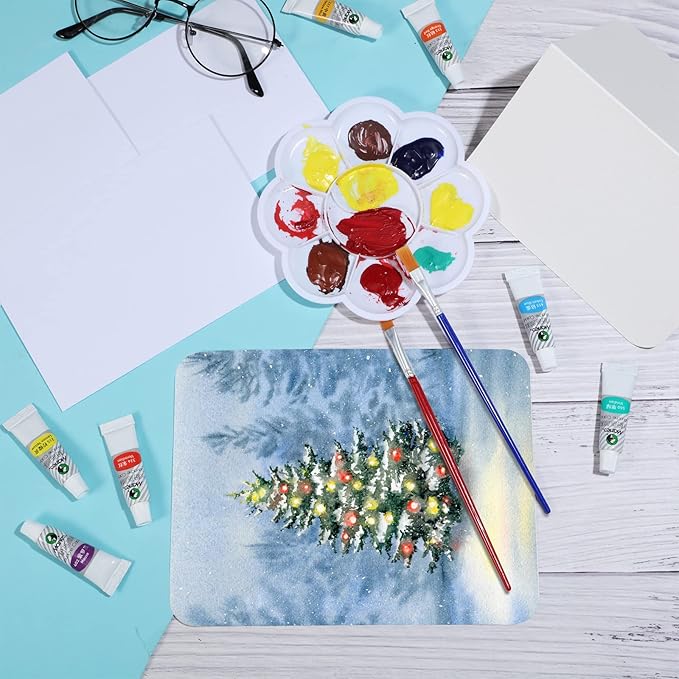 Sabary 100 Pcs Blank Watercolor Cards and Envelopes Set 140lb Heavyweight White Blank Cards Watercolor Greeting Cards Bulk for Painting Invitations Notes Wedding(4 x 6 Inch)