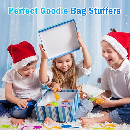 Sticky Hands Bulk 48 PCS Party Favors for Kids 4-8 8-12 Stretchy Sticky Hand Toy Goodie Bag Stuffers Fillers Treasure Box Toys Classroom Prizes School End of Year Student Gifts Birthday Party Supplies