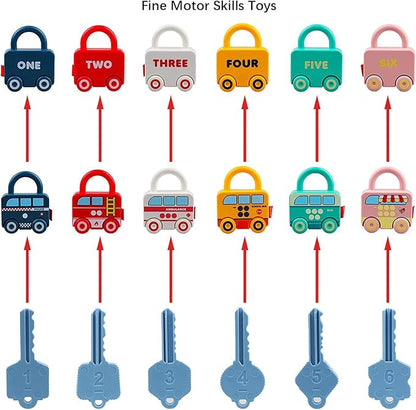 Montessori Educational Toys Learning Games Busy Board - Toddler Car Activities - Baby Sensory Fine Motor Skills Developmental Toys - Gifts for 12 18 24 Month Age 1 2 3 4 One Two Year Old Boys Girls