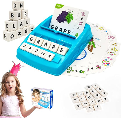 Matching Letter Game for Kids, 2 in 1 Educational Toys Alphabet Spelling & Reading, Number & Color Recognition, Flash Cards Learning Toys Gifts for Preschool Kindergarten Boys Girls Ages 3 4 5 6 7 8…