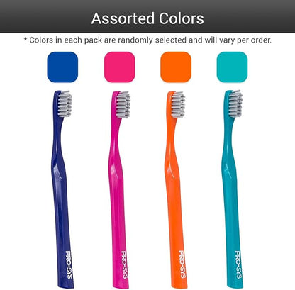 PRO-SYS® Kids Toothbrush (Colorful 2-Pack) - Made with Soft Dupont® bristles (Ages 8-12)