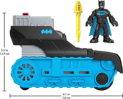 Fisher-Price Imaginext DC Super Friends Batman Toy Bat-Tech Tank Vehicle with Lights for Preschool Pretend Play Kids Ages 3+ Years