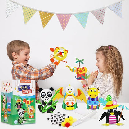 fangtaiabc Arts and Crafts for Kids Ages 4-8 .Arts and Craft Kit for Toddlers and Preschoolers Art Craft Gift for Kids- 12 Paper Cup Art Kit Toy for.3, 4,5.6.7.8Year Old Boys Girls Toddlers,