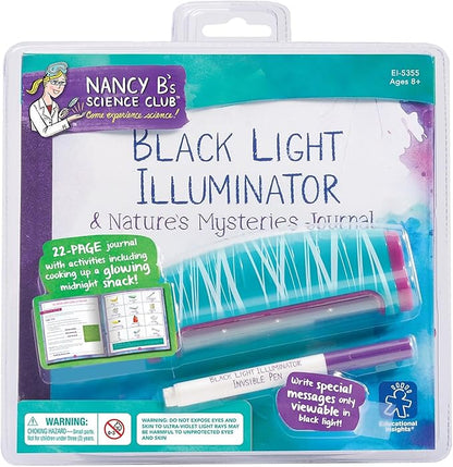 Educational Insights Nancy B's Science Club Black Light Illuminator & Nature's Mysteries Journal