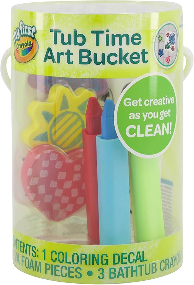 Crayola Taste Beauty My First Tub Time Art Pack, Bath-Time Toys with Red, Green, and Blue Crayons