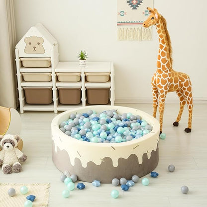 GOGOSO Ball Pit Balls,Plastics Balls for Ball Pit, Stars Hearts Shape for PastelBall for Toddlers Kids