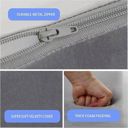 MeMoreCool 10-Pieces Kids Play Couch, Toddler Couch for Playroom, Grey