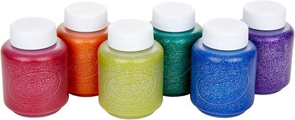 Crayola Washable Glitter Paint Great for Classroom Projects, 6 Count