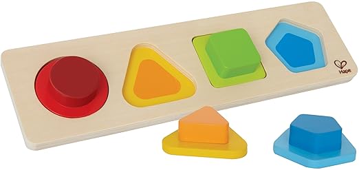 Hape Wooden Shape Sorter Toys | Montessori Educational Learning Toys for Preschoolers Ages 1 Years & Up