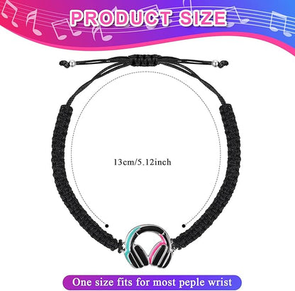 Music Party Favors Bracelets Party Decorations Bracelets Peace Sign Bracelets Hippie Party Supplies Rainbow Peace Bracelets Music Wristband 80s 70s 60s Social Media Favor Themed Music Party (20 Pcs)