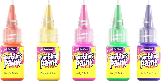 Marbling Paint Art Kit for Kids - Arts & Crafts Gifts for Girls & Boys Ages 6-12 Years Old - Easter Craft Kits Set - Gift Ideas Activities Toys Age 6 7 8 9 10 Year Olds - Marble Painting Sets