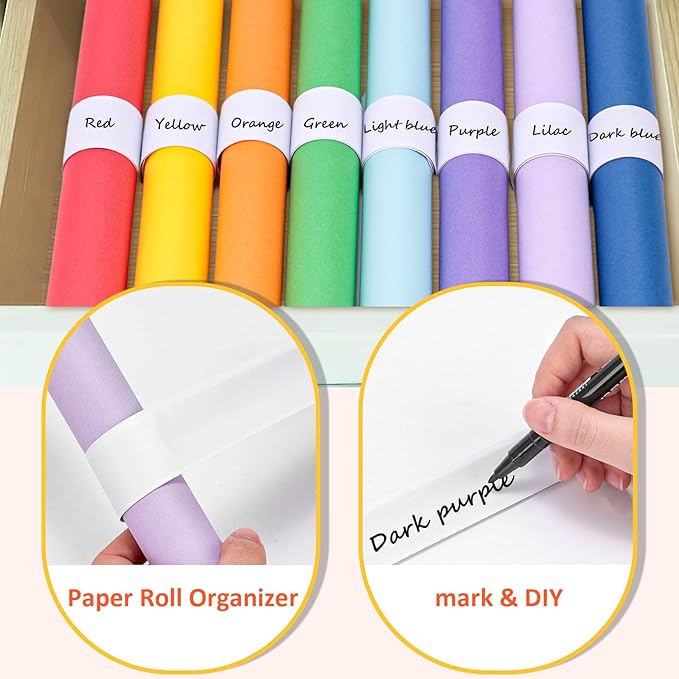 AMOR PRESENT Slap Bracelets Bulk, 64PCS White Slap Bracelets DIY Wrist Band Blank Snap Band for Kids Birthday Party Favors School Crafts Christmas Halloween Party Bag Fillers
