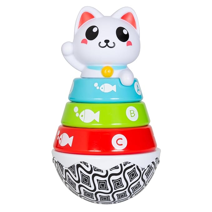Smart Steps Stack-a-Cat 9 - 12 months STEM Baby Toy