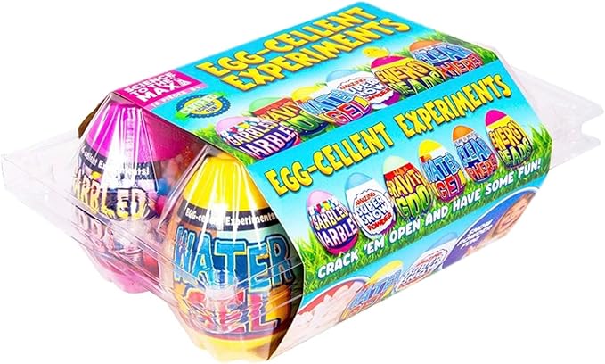 Be Amazing! Toys Egg-Cellent Experiment - 6 Pack Science Experiments for Children- Egg-Shaped Activity Kit for Boys and Girls - Easter Party Favor or Basket Stuffer - STEM for Kids 8+