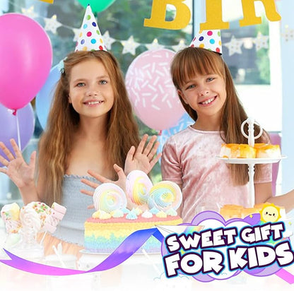 PinkSheep Friendship Bracelets Little Girl Jewelry, 12PCS Girls Bracelets for Kids, Baby Adjustable Multicolor Woven Pretend Play Bracelet Bulk Bracelet