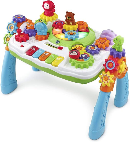 VTech GearZooz 2-in-1 Jungle Friends Gear Park (Frustration Free Packaging), Multicolor