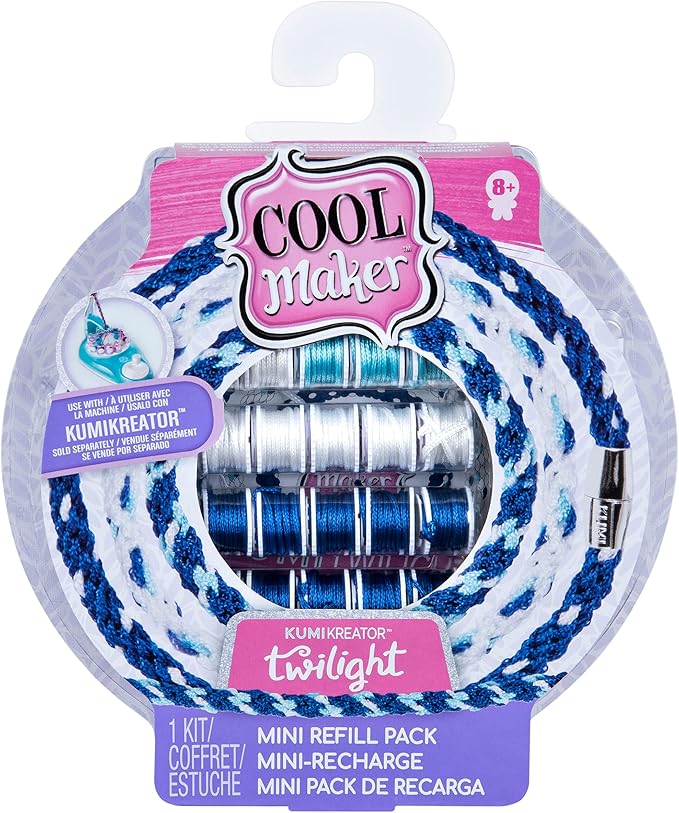 Cool Maker, KumiKreator Twilight Mini Fashion Pack Refill, Friendship Bracelet Activity Kit,