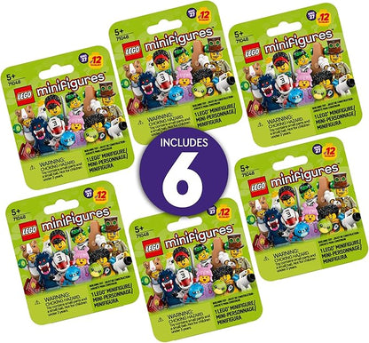 LEGO Minifigures Series 27 6 Pack - Multipack of Collectible Figures for Kids, Boys and Girls, Ages 5+ - Mystery Blind Box of 12 Possible Minifigures - Gift Idea for Birthdays or Events - 66795