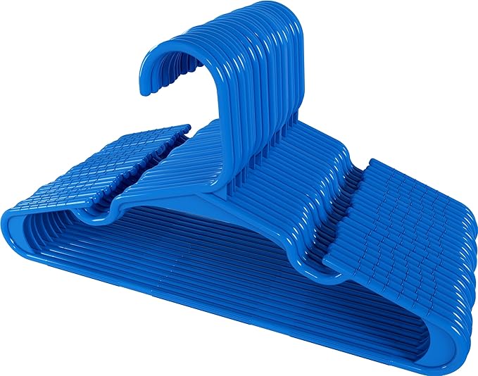 Utopia Home 40 Pack Kids Hangers - 11.5 Inch Plastic Baby Hangers for Closet - Childrens Hanger for Clothes & Infant Hanger for Closet - (Blue)