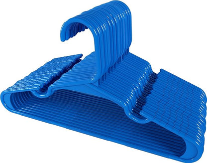 Utopia Home 40 Pack Kids Hangers - 11.5 Inch Plastic Baby Hangers for Closet - Childrens Hanger for Clothes & Infant Hanger for Closet - (Blue)