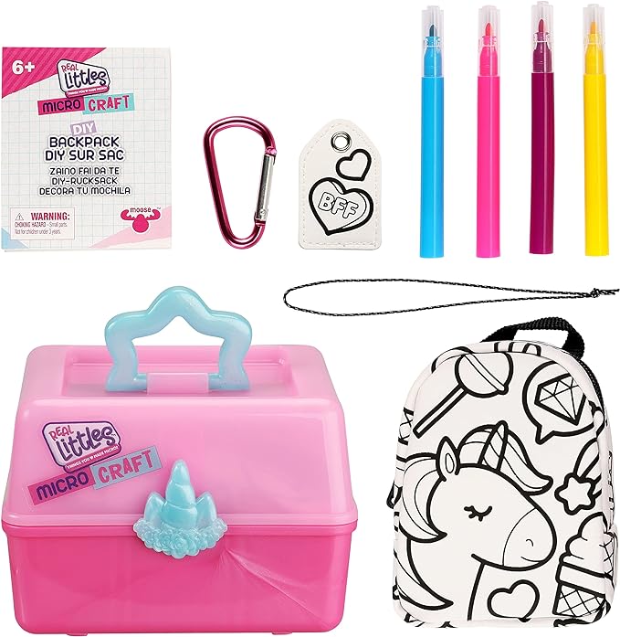 REAL LITTLES - Mini Craft Box - Collect 6 Different Projects to Make with Micro Working Accessories Inside! Styles May Vary and Each Craft Sold Separately, Small, Multicolor, 1 Pack