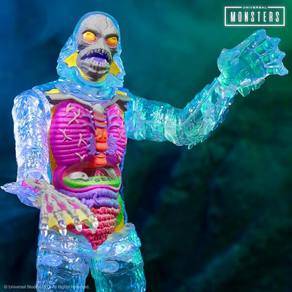 Super7 Super Cyborg Universal Monsters Creature from The Black Lagoon (Clear) - 11" Universal Monster Movies Action Figure Classic Movie Collectibles