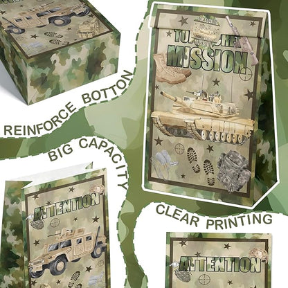 camouflage Party Favor Bags Army Goodie Bags Army Party Favors for Kids camo Birthday Party Supplies