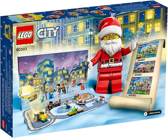 LEGO City Advent Calendar 60303 Building Kit; Includes City Play Mat; Best Christmas Toys for Kids; New 2021 (349 Pieces)