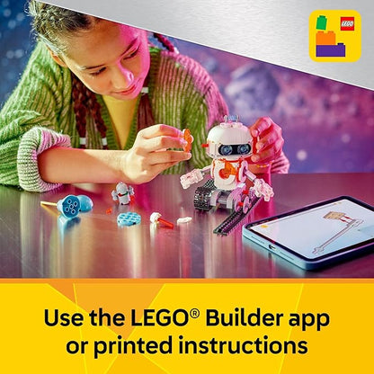 LEGO Creator 3 in 1 Space Robot Toy - Building Toy with 3 Options, Robot, Spaceship, or Robot Dog - Building Kit for Kids, Boys and Girls, Ages 8+ - Gift Idea for Birthdays - 31164