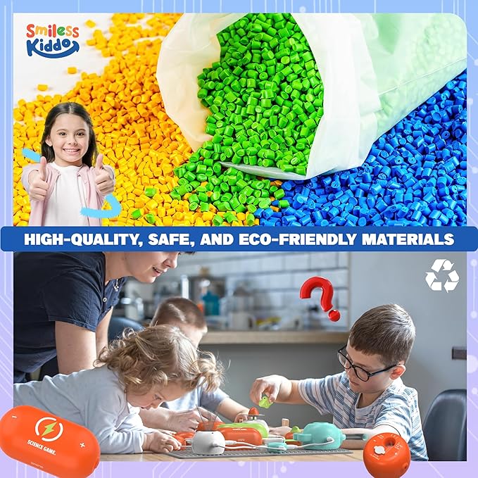 Science Kits for Kids - STEM Kits for Kids, Electronics Exploration Kit, 140+ Projects, 10+ Circuit Parts, STEM Educational Toy Gifts for Kids Boys Girls Ages 3 4 5 6 7 8 9 10 11 12