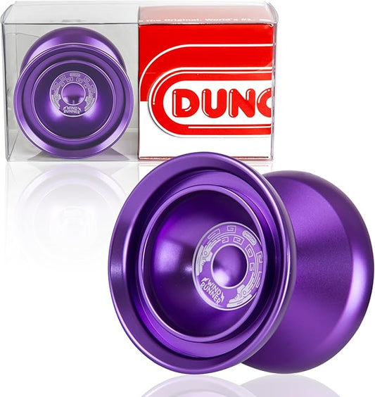 Duncan Toys Windrunner Yo-Yo [Purple] - Unresponsive Pro Level Aluminum Yo-Yo with Double Rim, Concave Bearing, SG Sticker Response