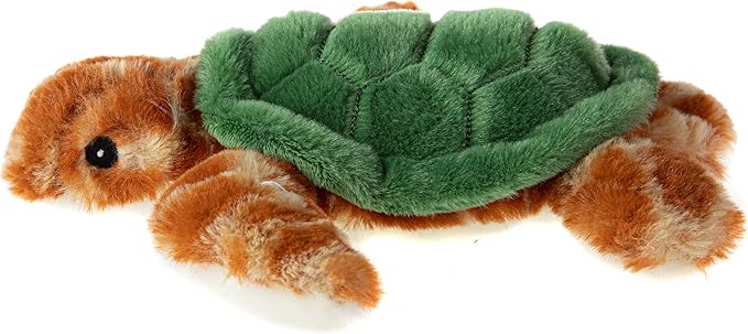 Wild Republic EcoKins Mini Sea Turtle Stuffed Animal 8 inch, Eco Friendly Gifts for Kids, Plush Toy, Handcrafted Using 7 Recycled Plastic Water Bottles (24804)