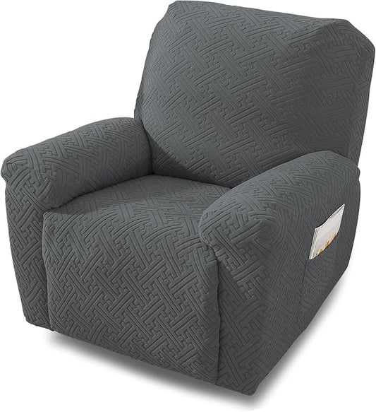 NORTHERN BROTHERS Oversized Recliner Chair Covers, Large Lazy Boy Recliner Covers, Stretchy Cover for Recliner Chairs, Dark Gray